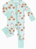 Long Sleeve Zippy Sleeper - Cookies & Milk
